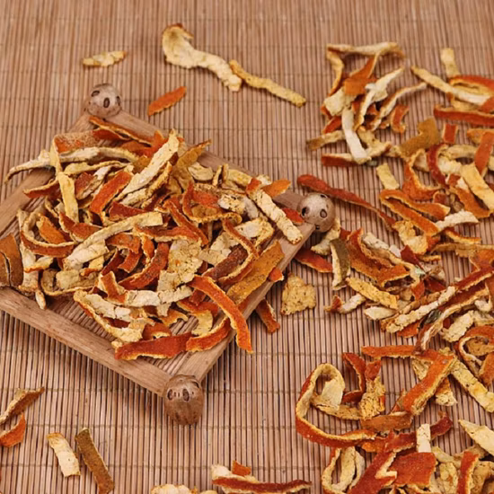 Heißer Verkauf chinesische spezielle geschnittene orange getrocknete Mandarinenschale gesundes und pflanzliches Chen Pi